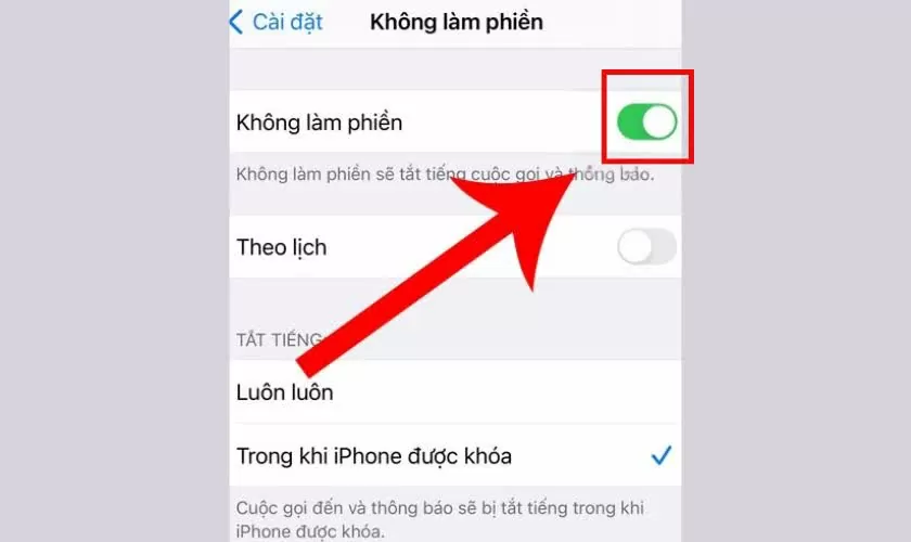 Bạn chỉ cần gạt nút công tắc sang trái để tắt.