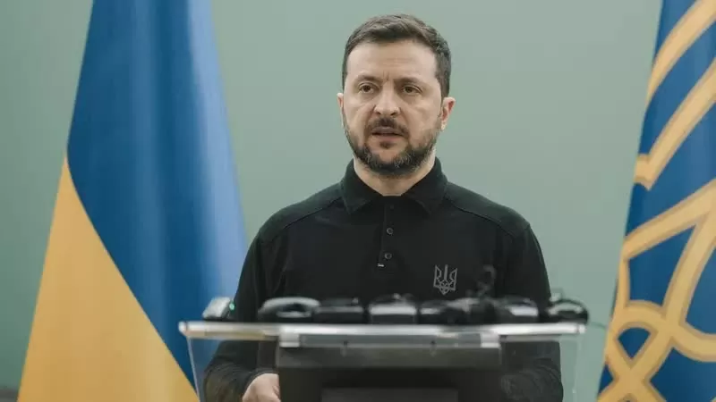 Tổng thống Volodymyr Zelensky lên án phản ứng mơ hồ của Tổng thống Nga Vladimir Putin đối với lệnh ngừng bắn được đề xuất. (Nguồn: RTE)