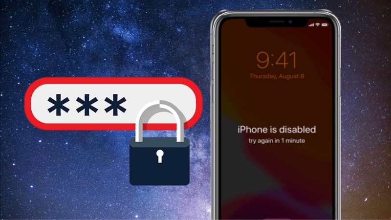 Cách xử lý khi quên mật khẩu iPhone 12 bị vô hiệu hóa hiệu quả