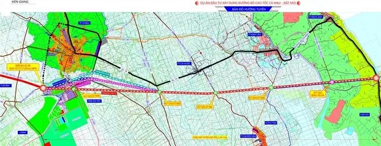 Phối cảnh dự kiến đường cao tốc Cà Mau - Đất Mũi. (Ảnh: Nhật Hồ)