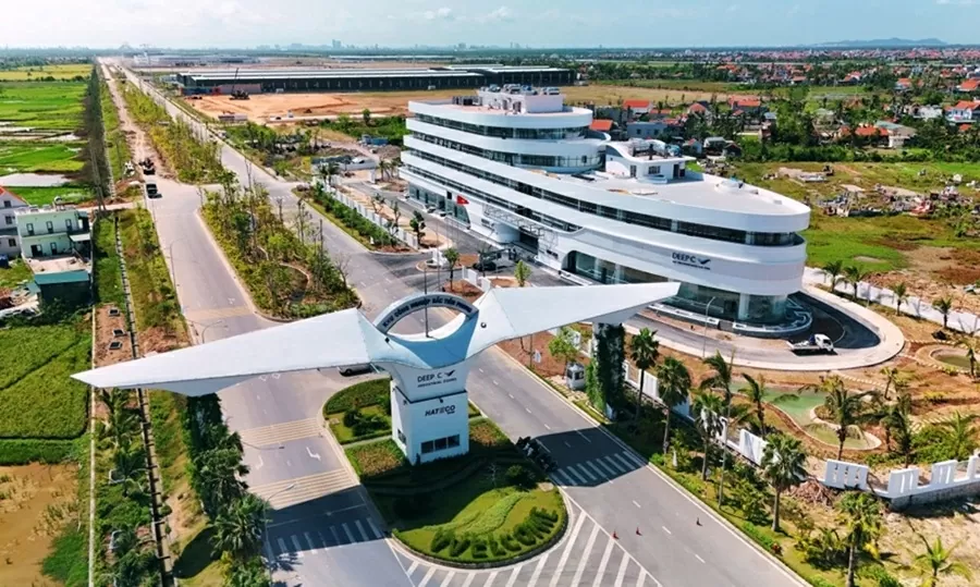 Hạ tầng khu công nghiệp Bắc Tiền Phong, Quảng Ninh. (Ảnh: Huy Dung)