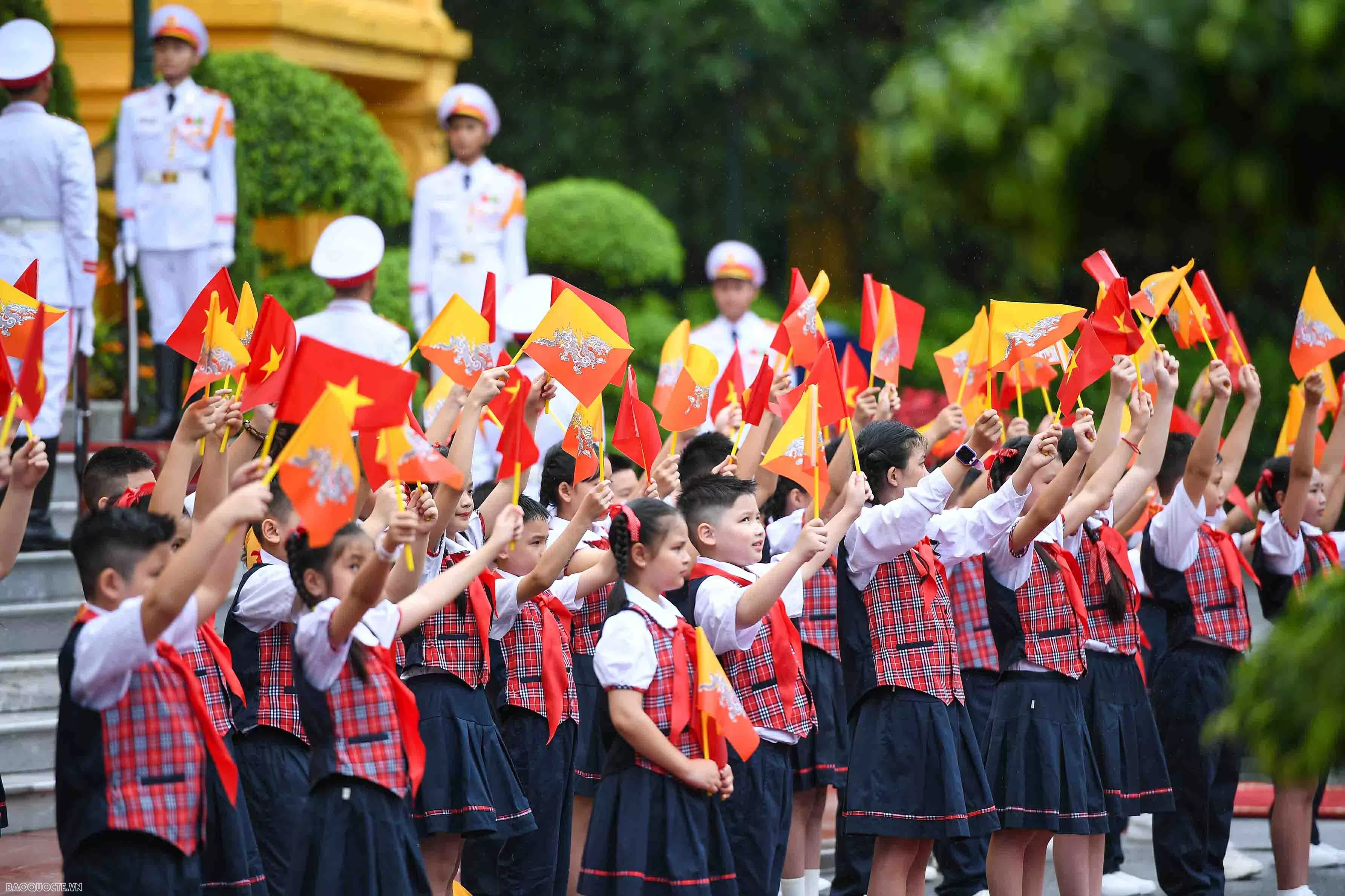 Lễ đón chính thức Quốc vương Buhtan và Hoàng hậu Lễ đón chính thức Quốc vương Buhtan và Hoàng hậu