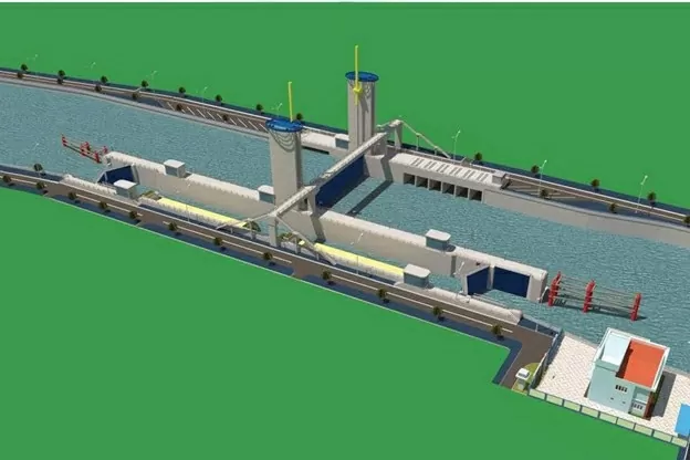 Dự án chống ngập Cống Phú Định.