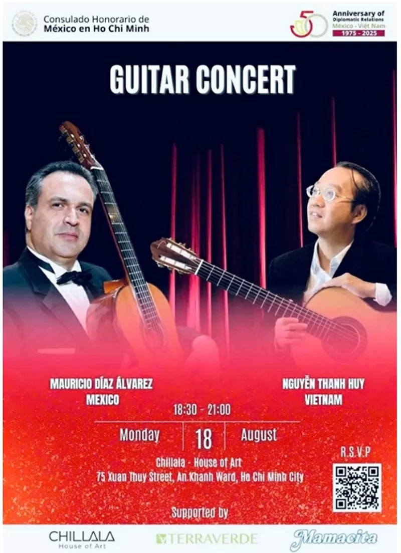 Nghệ sĩ Guitar Maestro Mauricio: 'Tự hào là một phần của sợi dây kết nối tình hữu nghị Việt Nam - Mexico' Nghệ sĩ guitar Maestro Mauricio: 'Tự hào là một phần của sợi dây kết nối tình hữu nghị Việt Nam - Mexico'