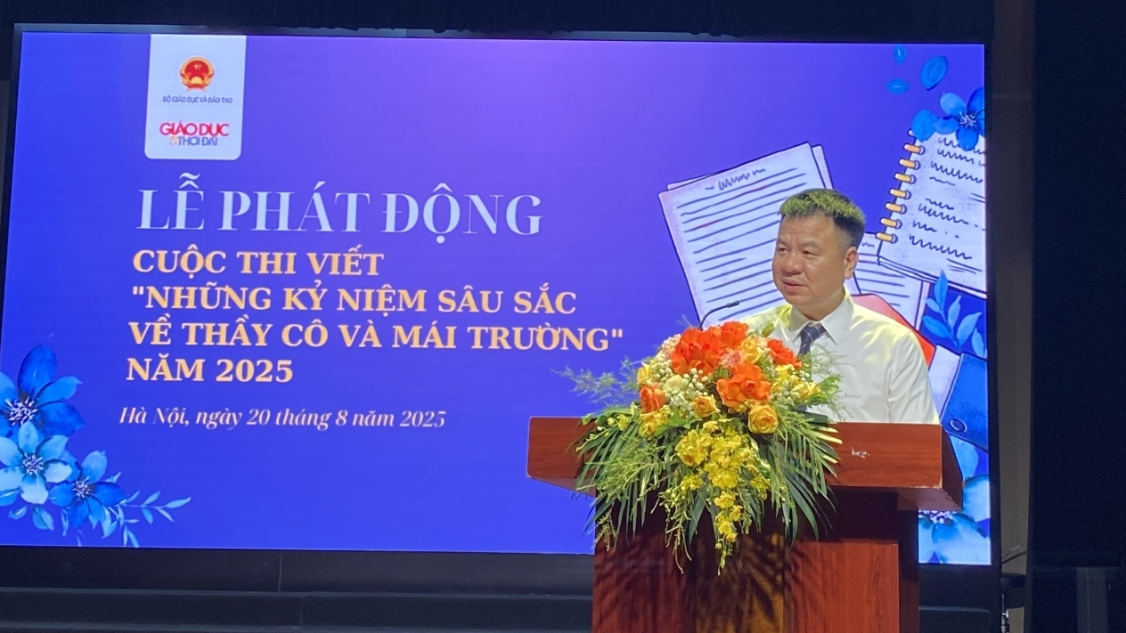 Phát động Cuộc thi viết 'Những kỷ niệm sâu sắc về thầy cô và mái trường' năm 2025