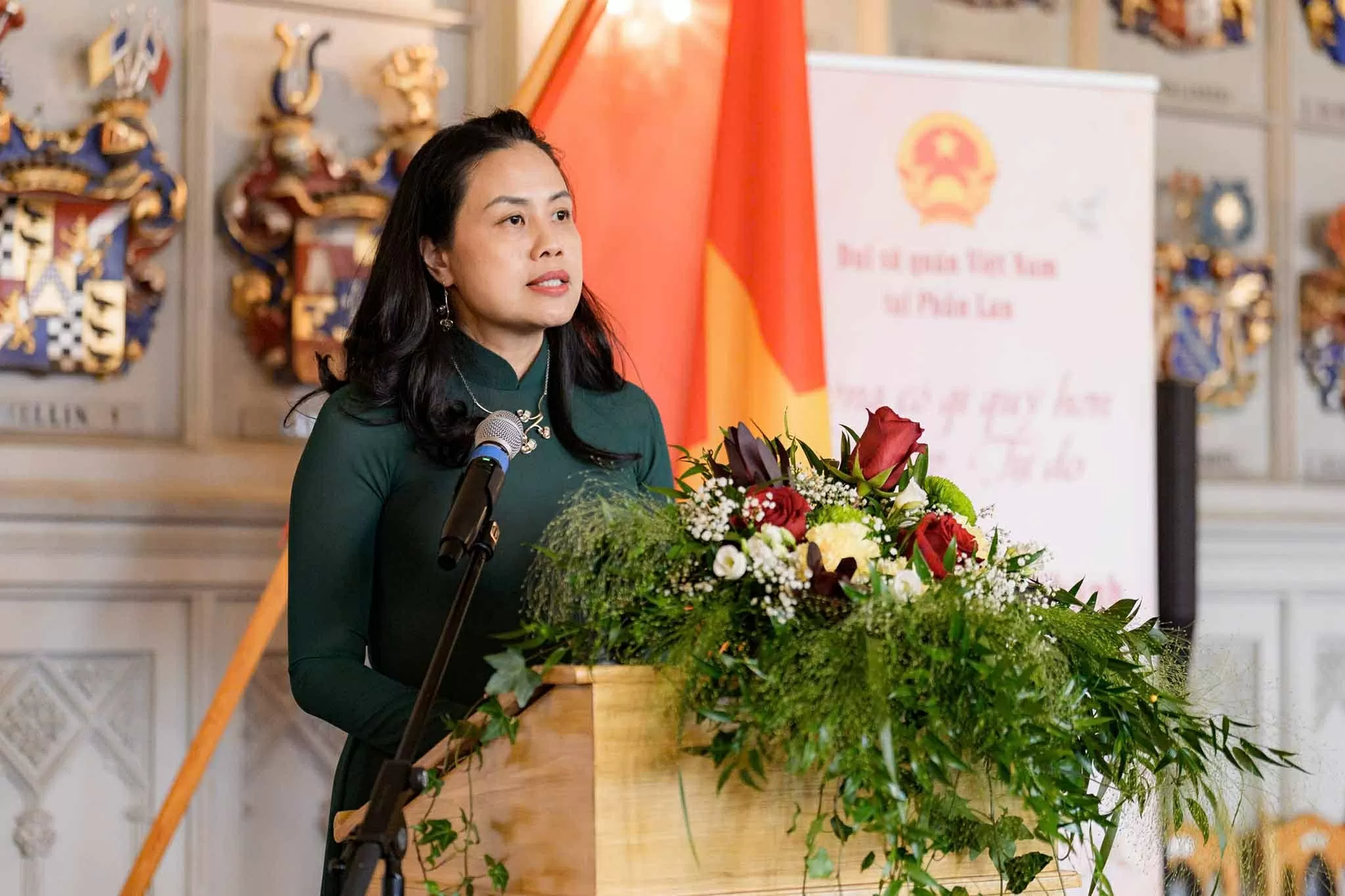 Đại sứ quán Việt Nam tại Phần Lan long trọng tổ chức kỷ niệm 80 năm Cách mạng tháng Tám và Quốc khánh 2/9 Đại sứ quán Việt Nam tại Phần Lan long trọng tổ chức kỷ niệm 80 năm Cách mạng tháng Tám và Quốc khánh 2/9