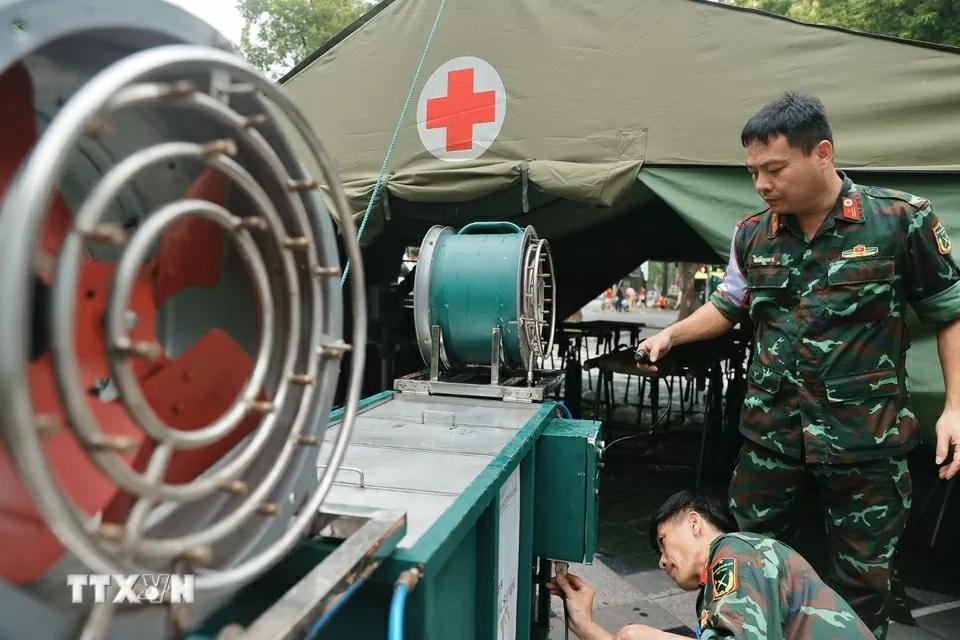 Lực lượng quân y sẵn sàng công tác sơ cứu, cấp cứu, phòng chống dịch dịp Đại lễ A80 Lực lượng quân y sẵn sàng công tác sơ cứu, cấp cứu, phòng chống dịch dịp Đại lễ A80