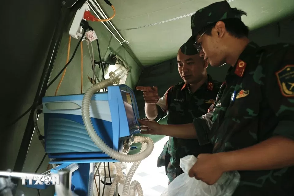 Lực lượng quân y sẵn sàng công tác sơ cứu, cấp cứu, phòng chống dịch dịp Đại lễ A80 Lực lượng quân y sẵn sàng công tác sơ cứu, cấp cứu, phòng chống dịch dịp Đại lễ A80