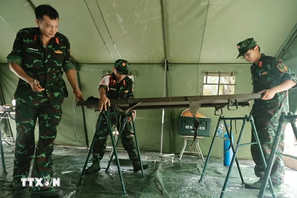 Lực lượng quân y sẵn sàng công tác sơ cứu, cấp cứu, phòng chống dịch dịp Đại lễ A80