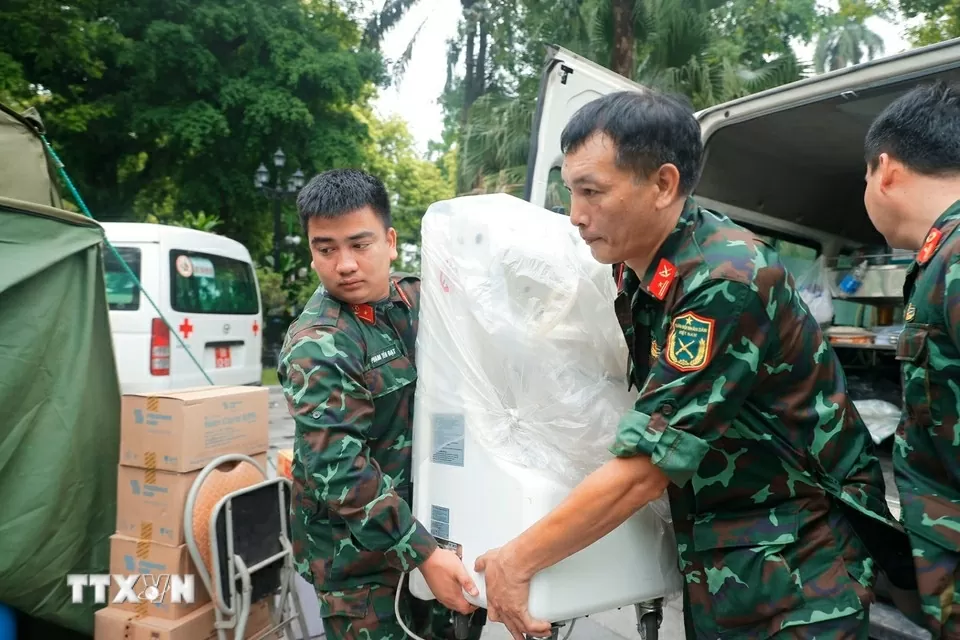 Lực lượng quân y sẵn sàng công tác sơ cứu, cấp cứu, phòng chống dịch dịp Đại lễ A80