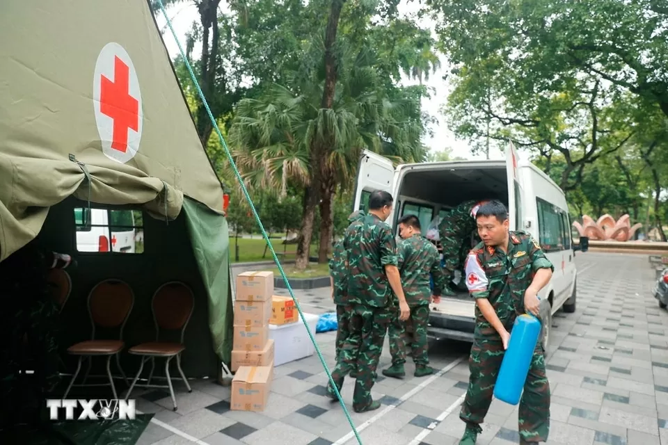 Lực lượng quân y sẵn sàng công tác sơ cứu, cấp cứu, phòng chống dịch dịp Đại lễ A80 Lực lượng quân y sẵn sàng công tác sơ cứu, cấp cứu, phòng chống dịch dịp Đại lễ A80