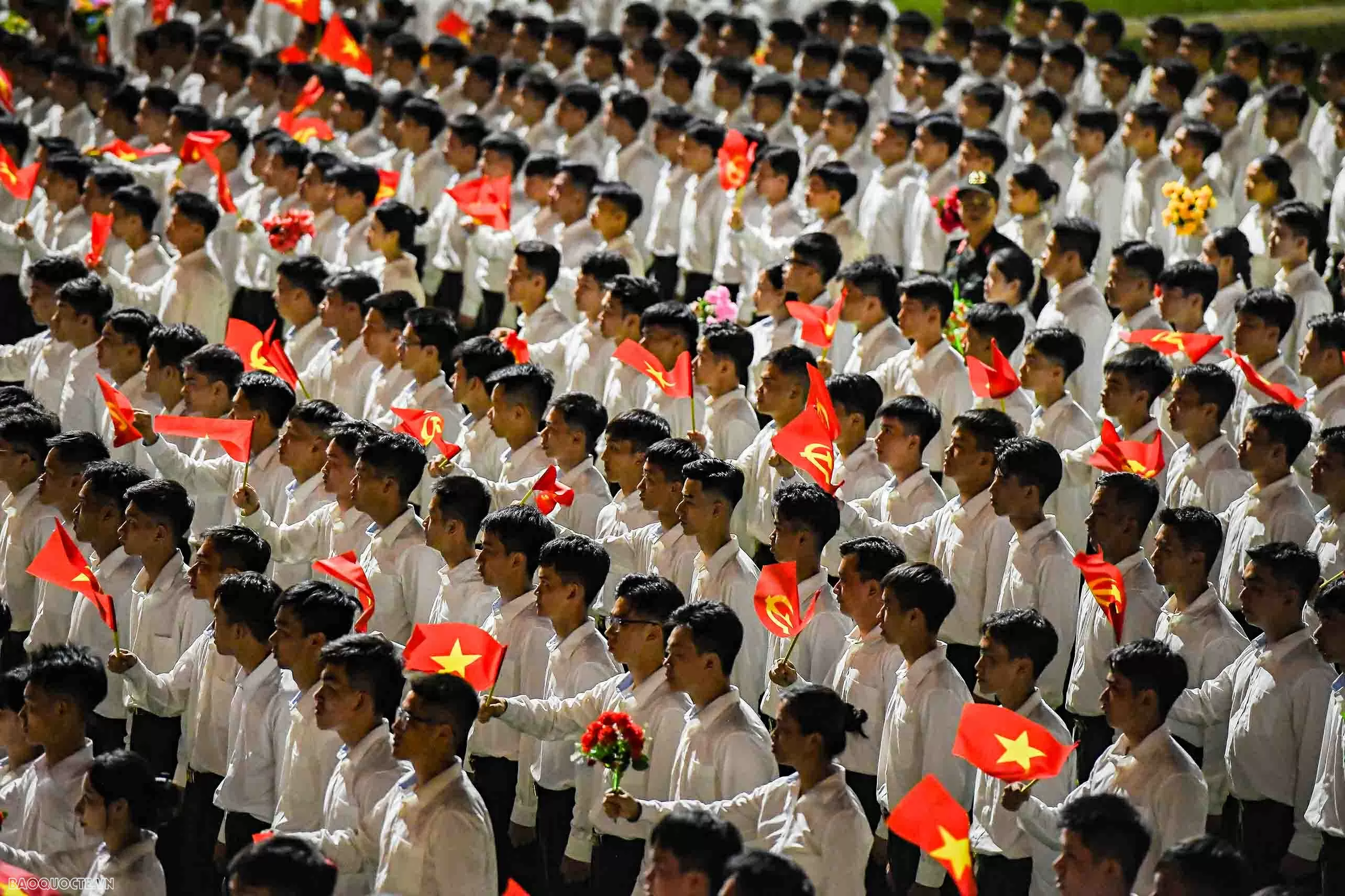 Lần đầu tiên tổng hợp luyện diễu binh tại Quảng trường Ba Đình