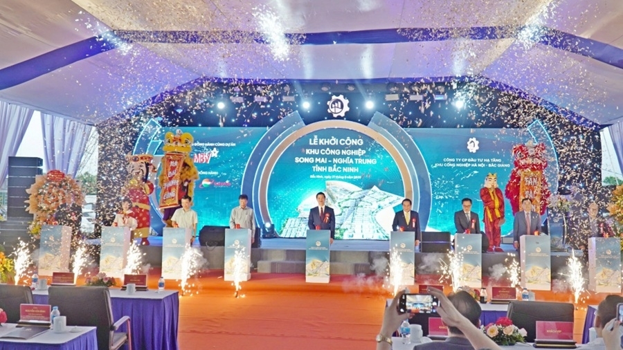Bắc Ninh khởi công Khu công nghiệp Song Mai - Nghĩa Trung với tổng vốn đầu tư hơn 2.800 tỷ đồng