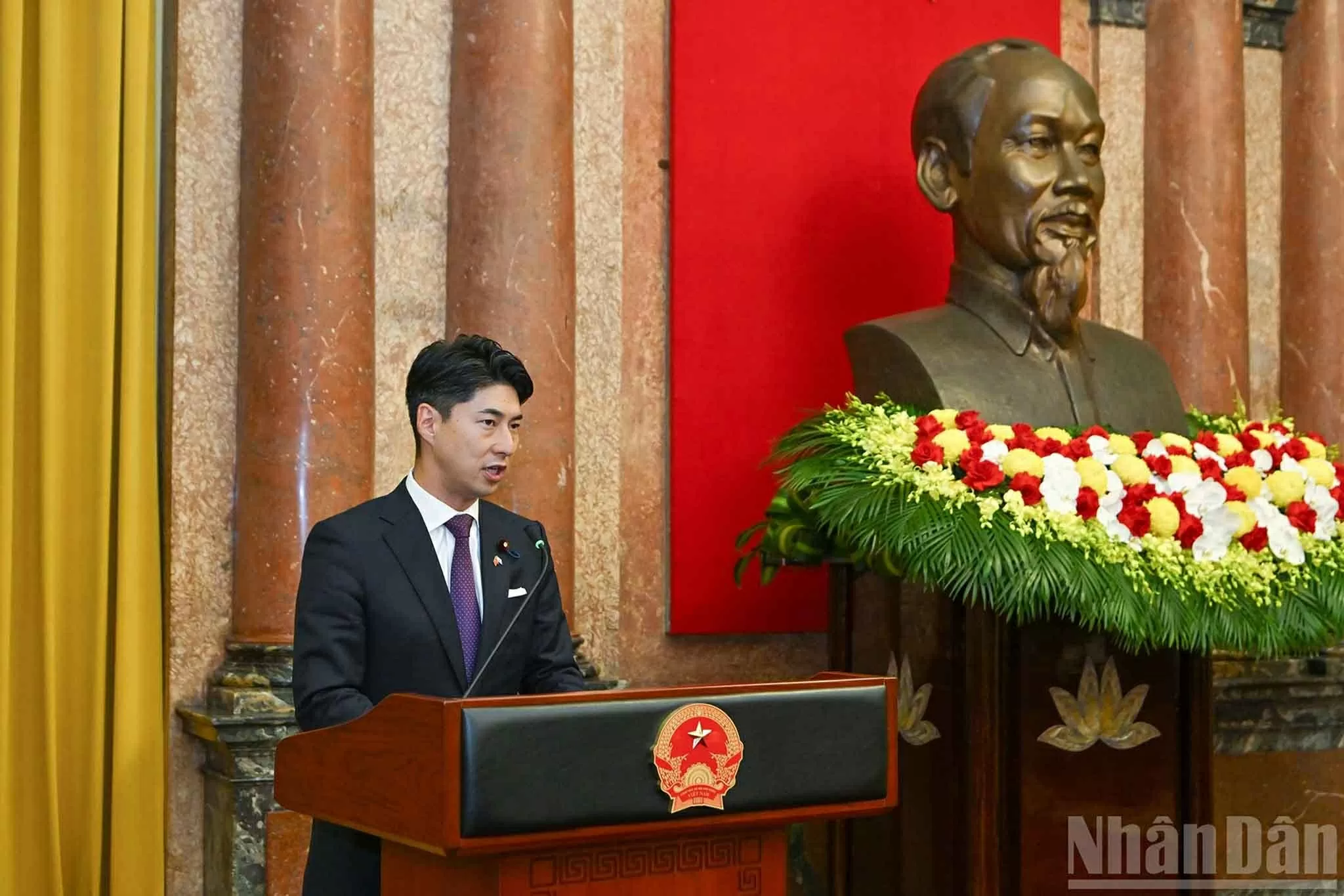Chủ tịch nước Lương Cường tiếp Trưởng ban Thanh niên Đảng Dân chủ tự do Nhật Bản