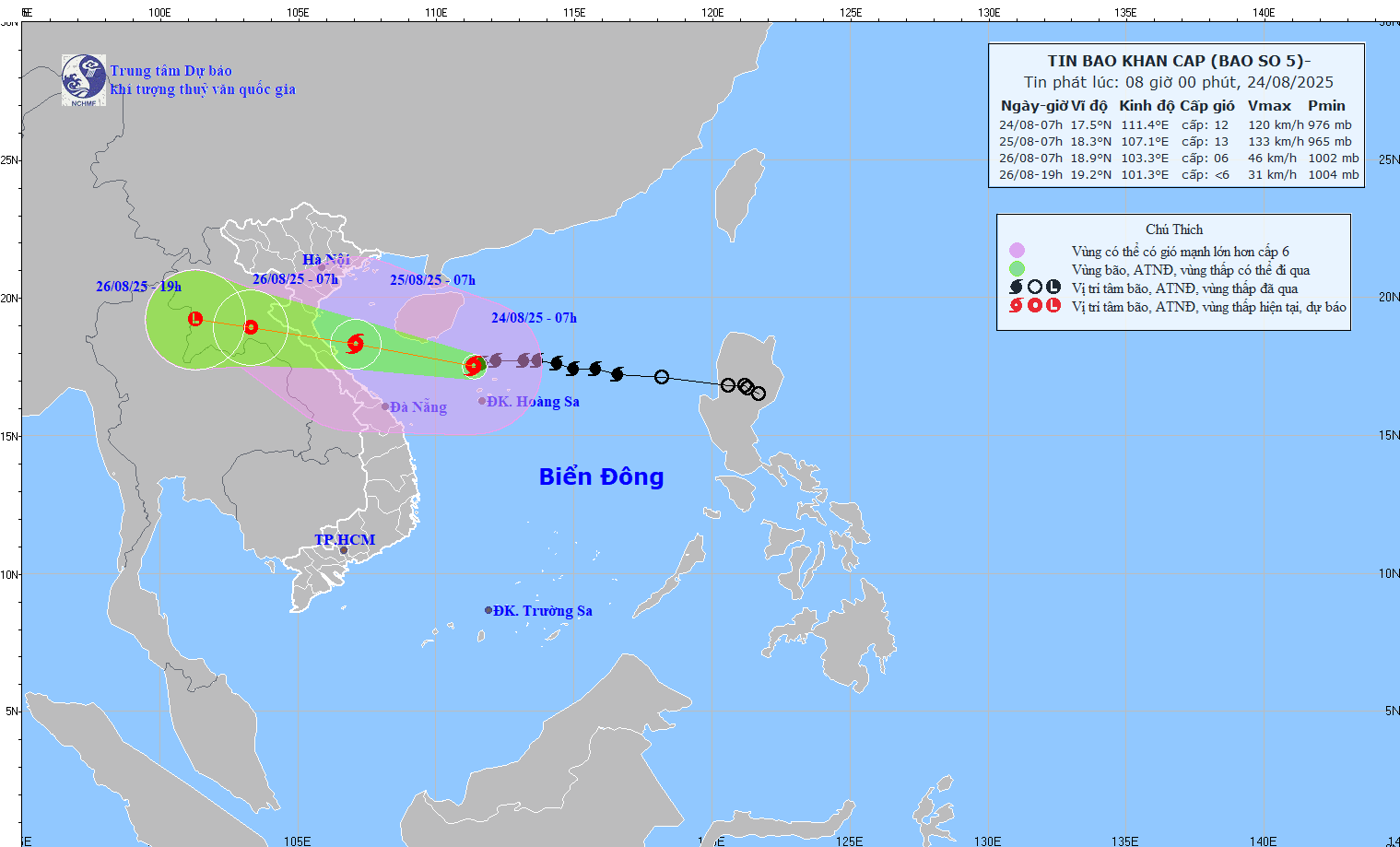 Cập nhật tình hình bão số 5: Các tỉnh thành lên phương án ứng phó di dời dân, chủ động phương châm '4 tại chỗ' Cập nhật tình hình bão số 5: Các tỉnh thành lên phương án ứng phó di dời dân, chủ động phương châm '4 tại chỗ'