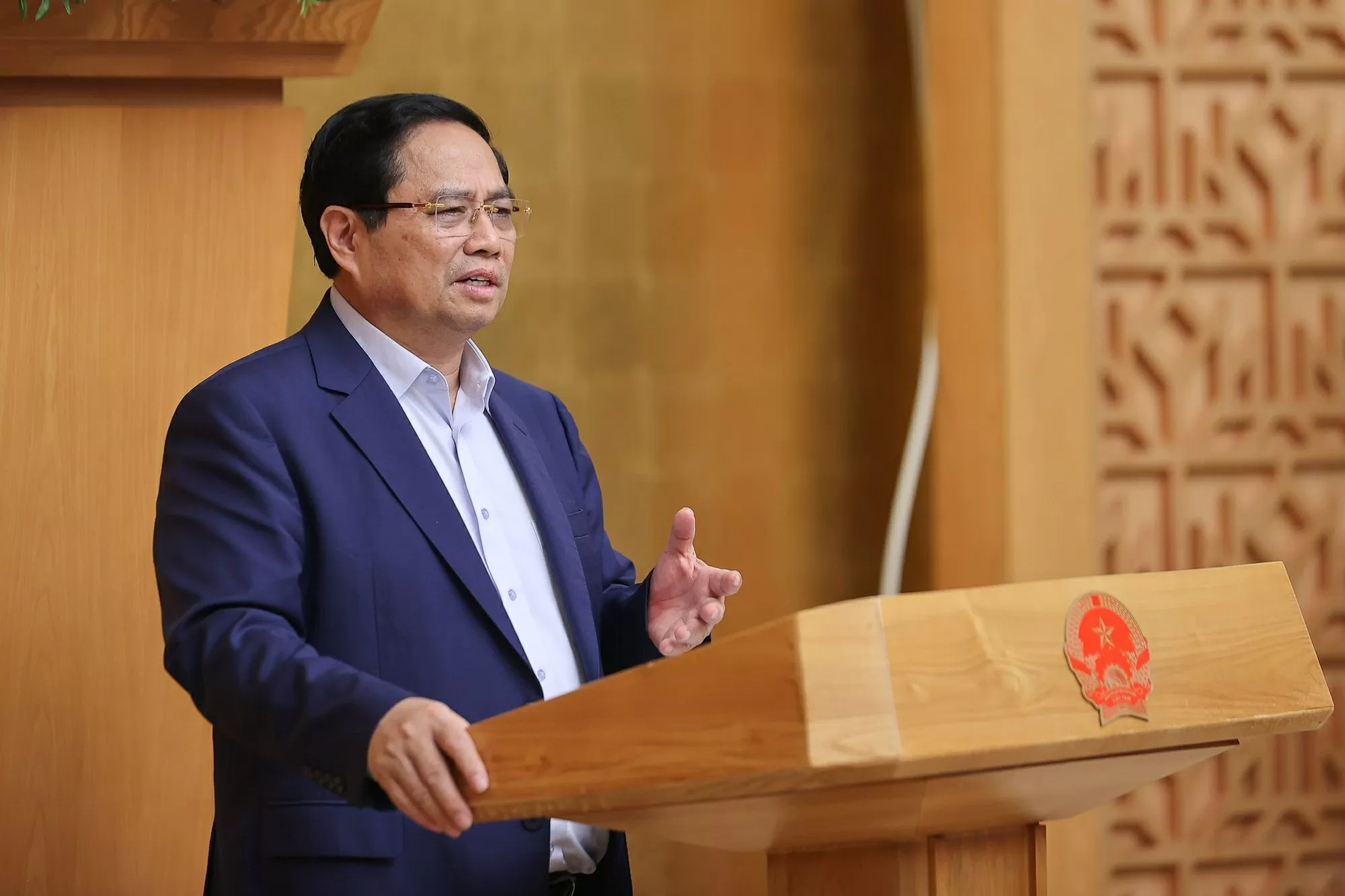 Hội nghị đánh giá, sau gần 2 tháng triển khai vận hành chính quyền địa phương theo mô hình 2 cấp đạt được nhiều kết quả quan trọng - Ảnh: VGP/Nhật Bắc