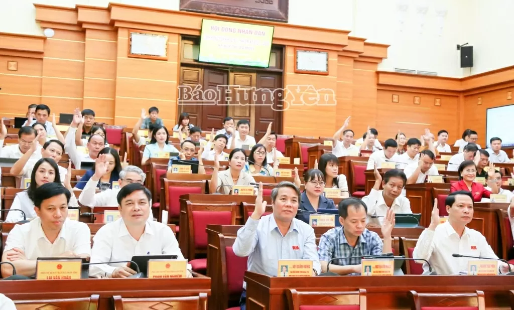 Kỳ họp thứ ba mươi HĐND tỉnh Hưng Yên: Thông qua nhiều chính sách, cơ chế đặc thù quan trọng Kỳ họp thứ ba mươi HĐND tỉnh Hưng Yên: Thông qua nhiều chính sách, cơ chế đặc thù quan trọng
