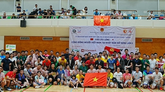 Cộng đồng người Việt tại Nhật Bản tổ chức giải cầu lông chào mừng Quốc khánh