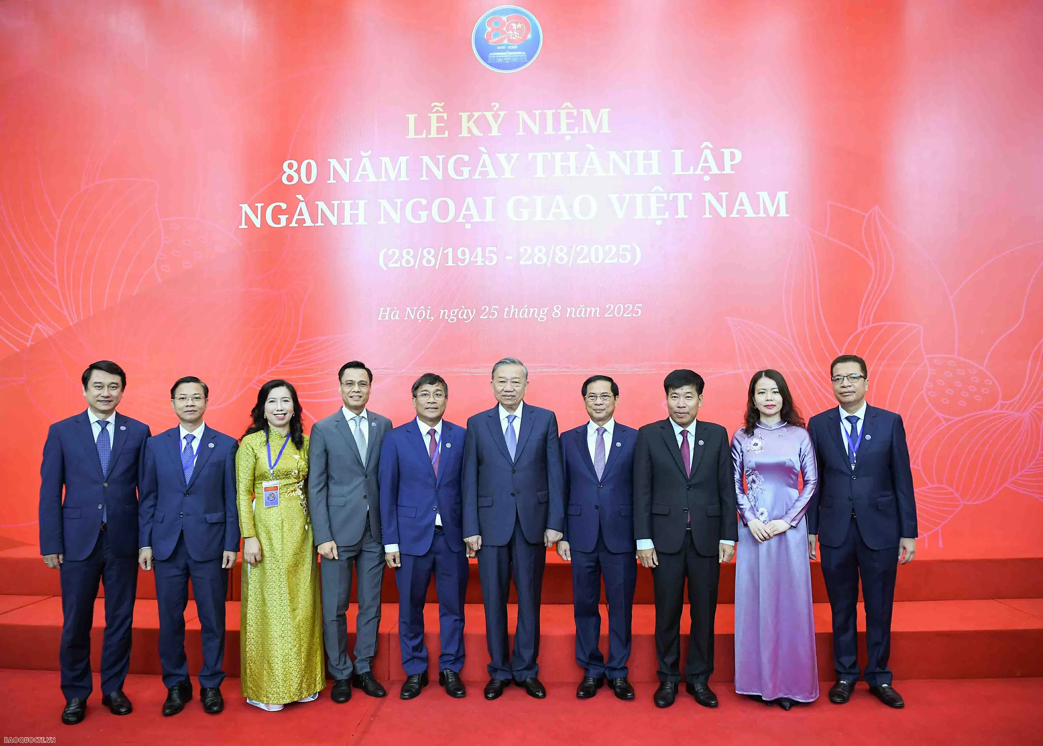 Toàn văn phát biểu của Tổng Bí thư Tô Lâm tại Lễ kỷ niệm 80 năm thành lập ngành Ngoại giao