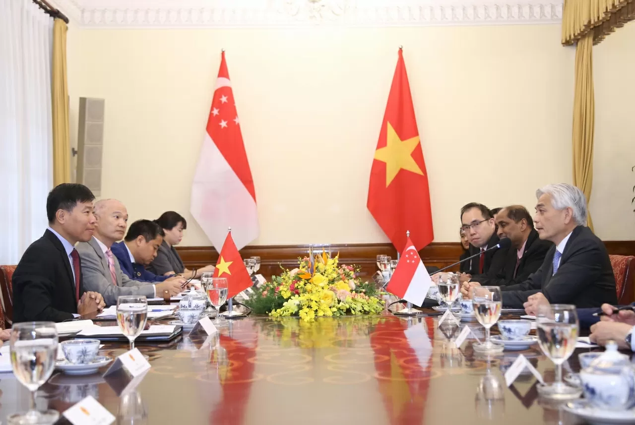 Toàn cảnh buổi làm việc. (Ảnh: Thành Long)