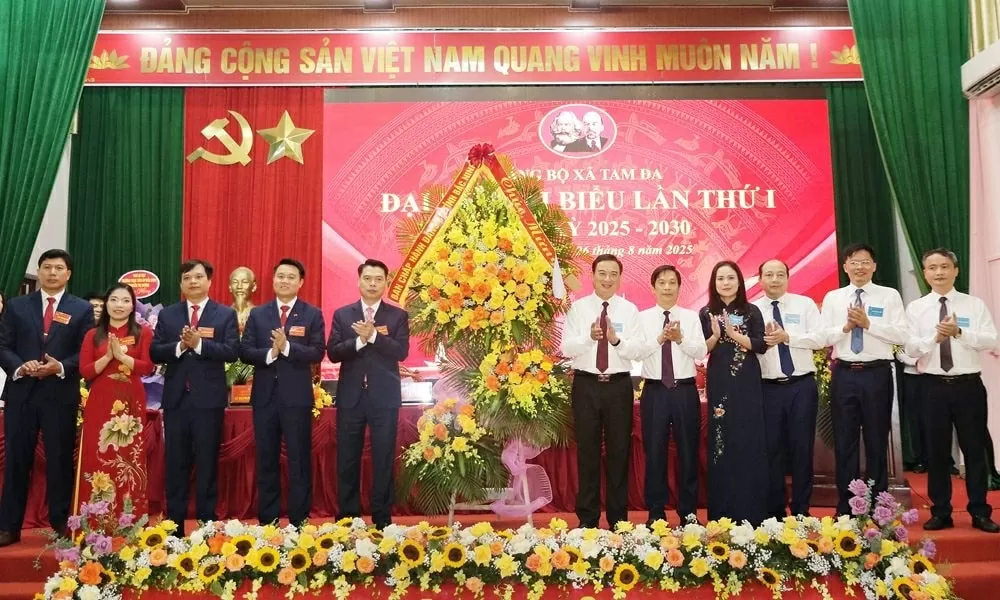 Đảng bộ xã Tam Đa, tỉnh Bắc Ninh tổ chức Đại hội đại biểu Đảng bộ ‘không giấy tờ’