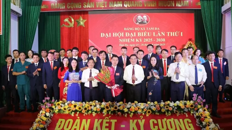 Đảng bộ xã Tam Đa, tỉnh Bắc Ninh tổ chức Đại hội đại biểu Đảng bộ ‘không giấy tờ’