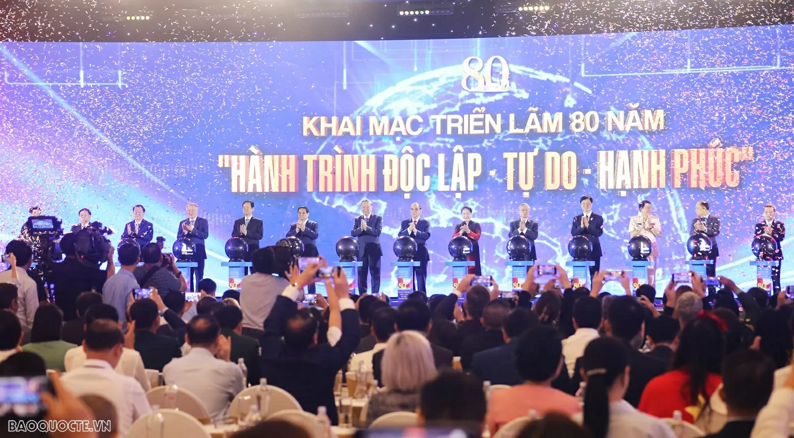 Khai mạc Triển lãm 80 năm thành tựu đất nước 80 năm hành trình Độc lập - Tự do - Hạnh phúc Khai mạc Triển lãm 80 năm thành tựu đất nước 80 năm hành trình Độc lập - Tự do - Hạnh phúc