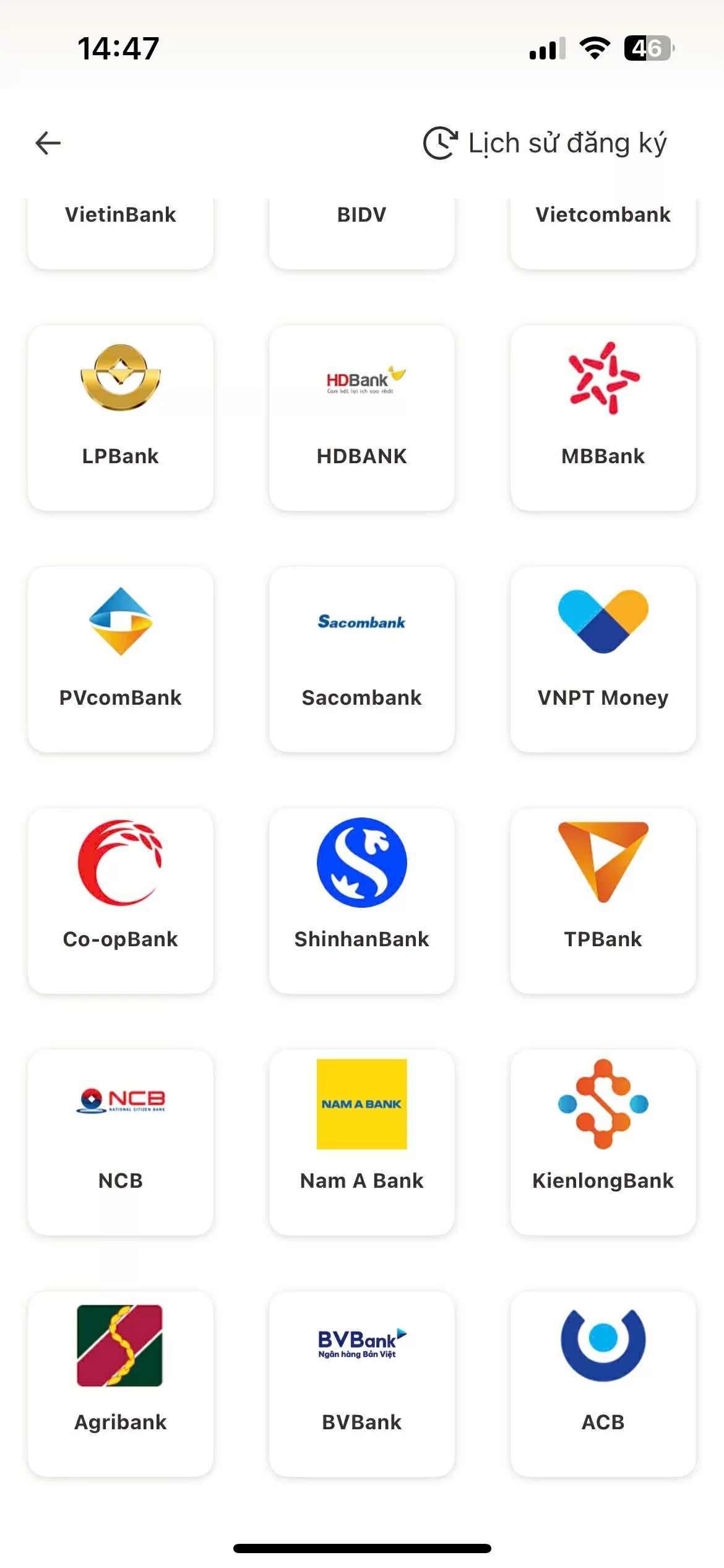 Danh sách ngân hàng liên kết tài khoản hưởng an sinh xã hội trên VNeID Danh sách ngân hàng liên kết tài khoản hưởng an sinh xã hội trên VNeID