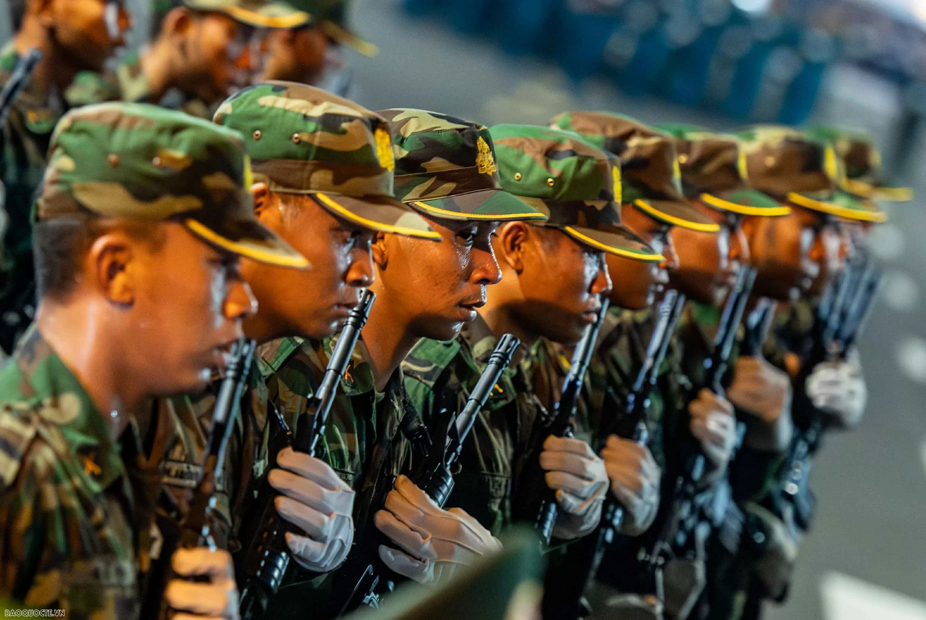 Ngắm dàn quân nhân Nga, Lào và Campuchia diễu binh tại Quốc khánh Việt Nam