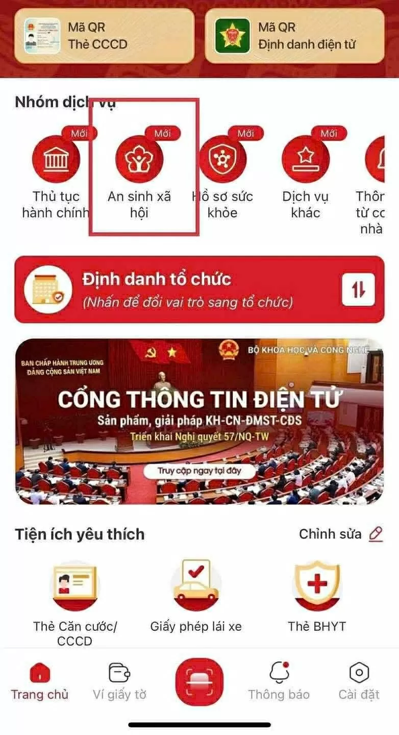 Hướng dẫn liên kết tài khoản hưởng an sinh xã hội với ngân hàng qua VNeID mới nhất