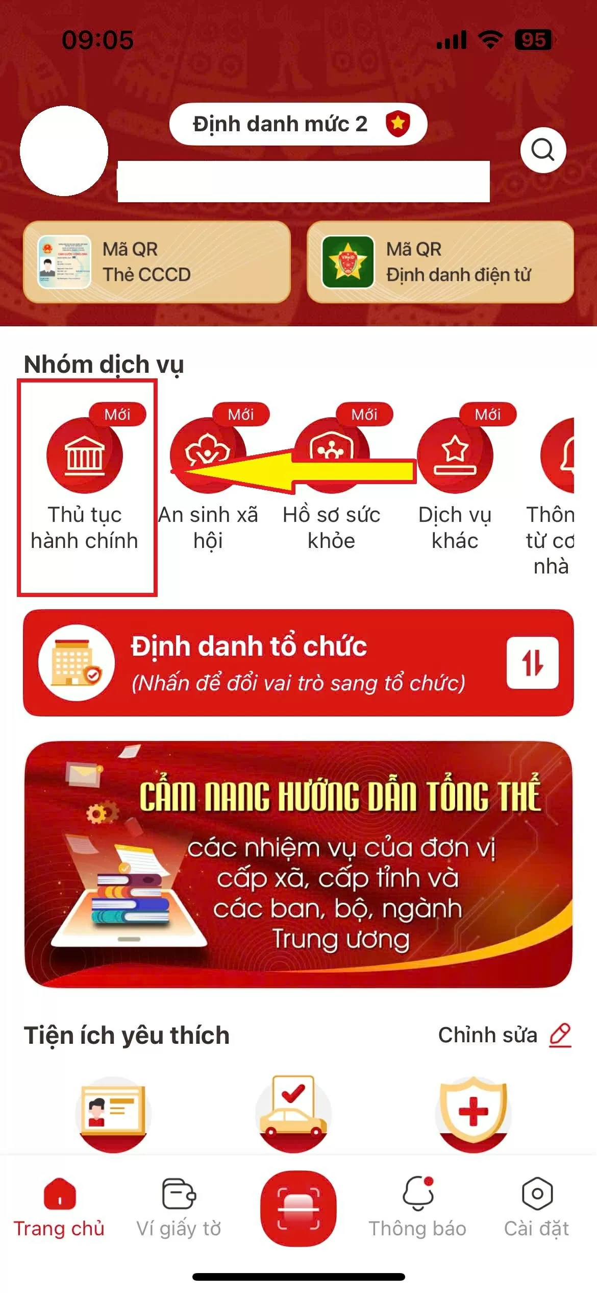 Hướng dẫn đổi thẻ căn cước trên ứng dụng VNeID theo địa chỉ mới