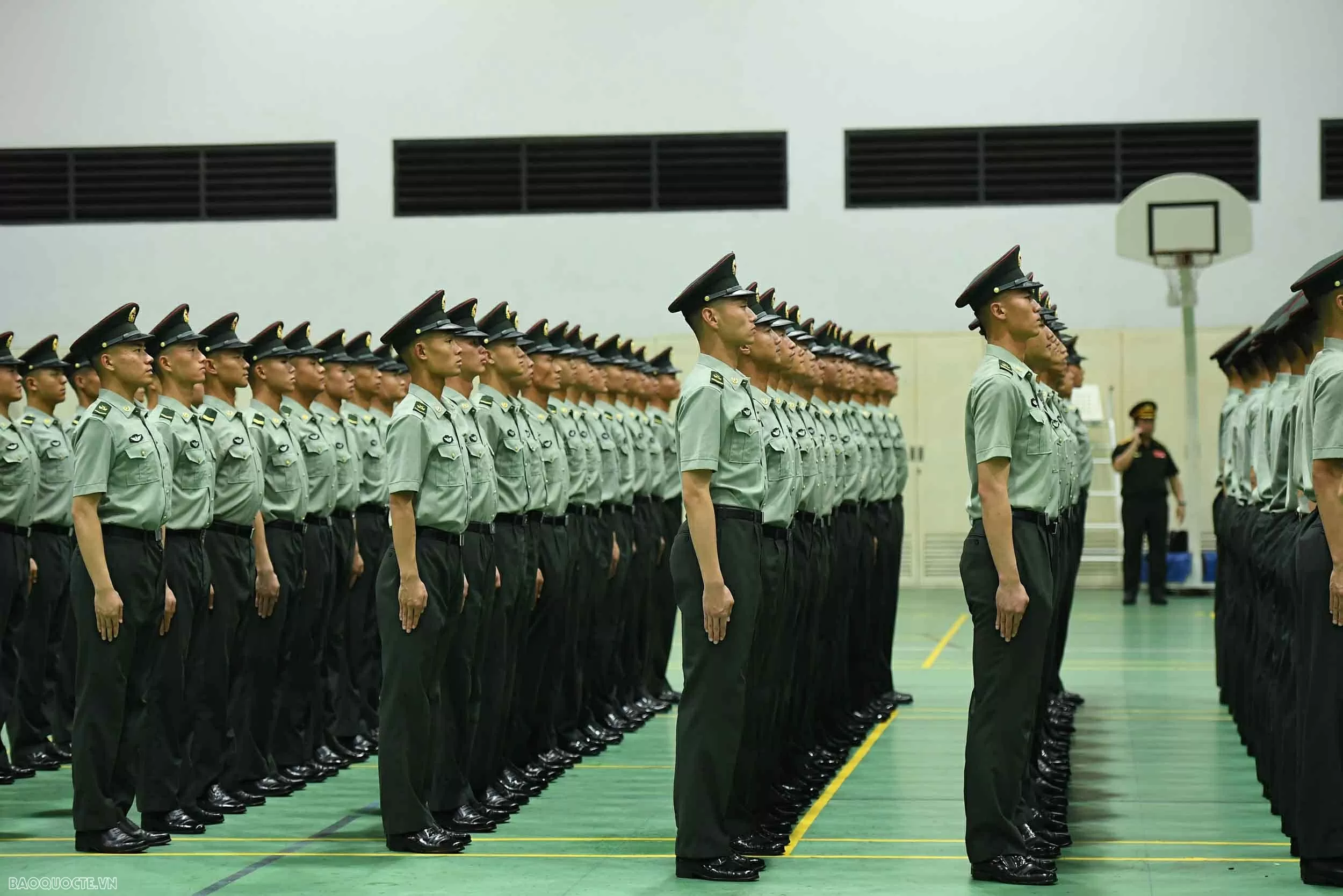 Hình ảnh đoàn quân nhân Trung Quốc tại Việt Nam tham gia diễu binh Quốc khánh 2/9