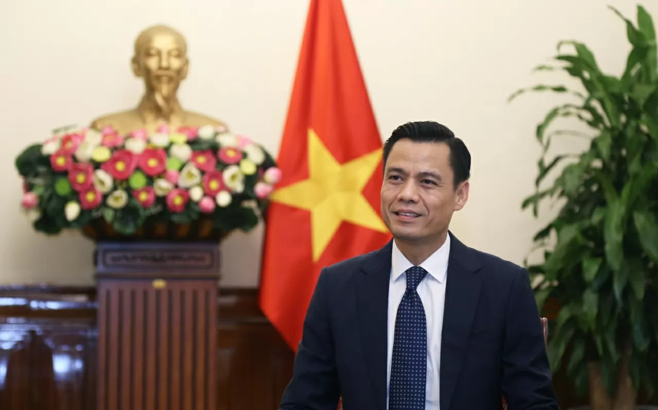 Thứ trưởng Ngoại giao Đặng Hoàng Giang. (Ảnh: Thành Long)