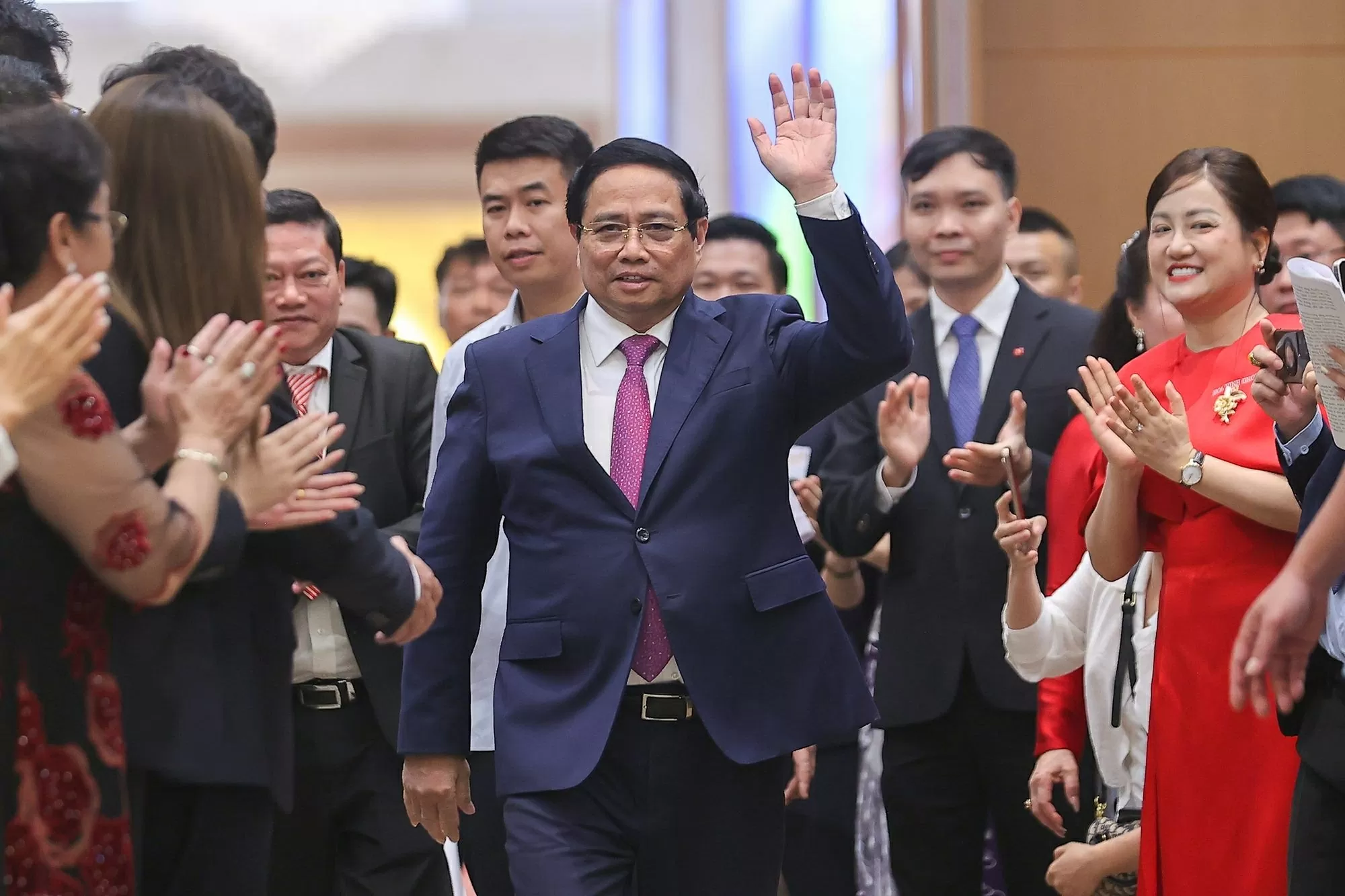 Thủ tướng Phạm Minh Chính chủ trì Hội nghị gặp mặt doanh nghiệp với chủ đề Ba thông điệp quan trọng của Thủ tướng với doanh nghiệp sau chặng đường 80 năm đồng hành cùng đất nước