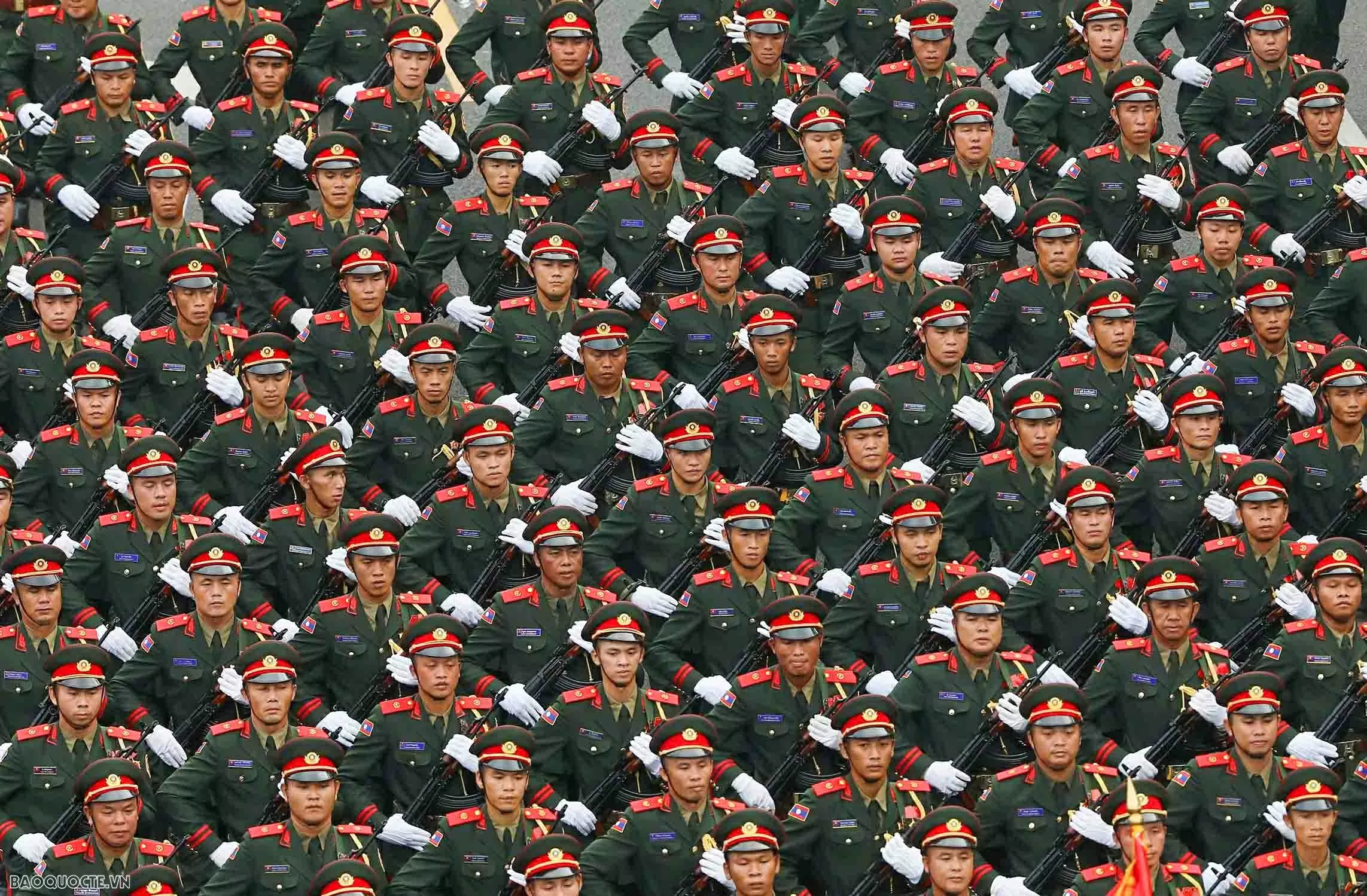 Ngắm 4 khối quân nhân nước ngoài tại tổng duyệt diễu binh Quốc khánh