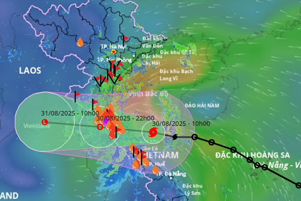 Bão số 6 gây mưa lớn ở Thanh Hóa - Huế, sau đó mở rộng ra trung du, đồng bằng Bắc Bộ. Nguồn: Hệ thống giám sát thiên tai VN Bão số 6 gây mưa lớn ở Thanh Hóa - Huế, sau đó mở rộng ra trung du, đồng bằng Bắc Bộ. Nguồn: Hệ thống giám sát thiên tai VN