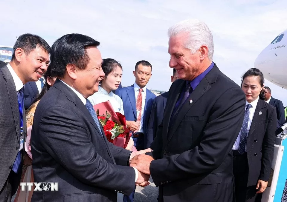 Bí thư Thứ nhất, Chủ tịch nước Cuba bắt đầu thăm cấp Nhà nước tới Việt Nam