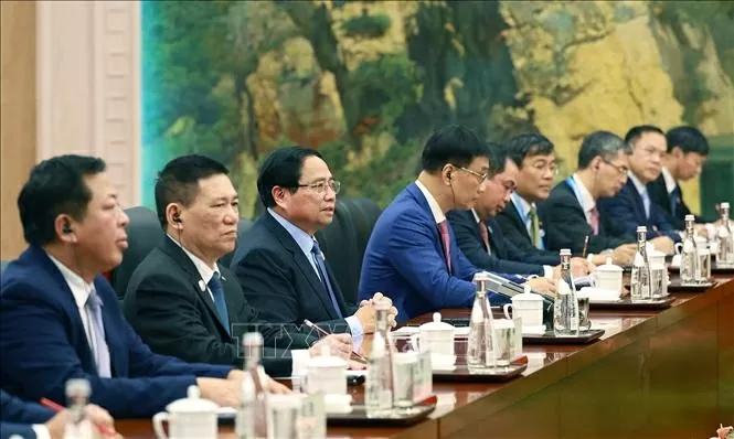 Thủ tướng Phạm Minh Chính hội kiến Tổng Bí thư, Chủ tịch Trung Quốc Tập Cận Bình Thủ tướng Phạm Minh Chính hội kiến Tổng Bí thư, Chủ tịch Trung Quốc Tập Cận Bình