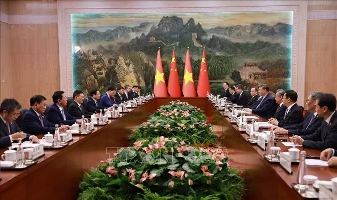 Thủ tướng Phạm Minh Chính hội kiến Tổng Bí thư, Chủ tịch Trung Quốc Tập Cận Bình Thủ tướng Phạm Minh Chính hội kiến Tổng Bí thư, Chủ tịch Trung Quốc Tập Cận Bình