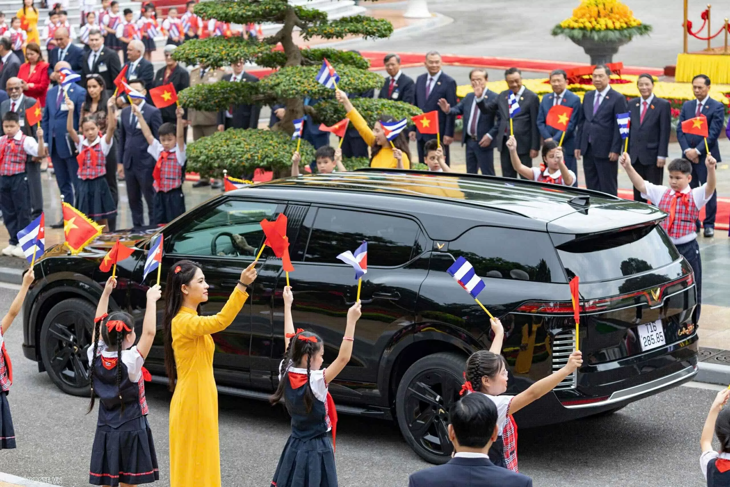Lễ đón chính thức Bí thư thứ nhất, Chủ tịch nước Cuba và Phu nhân