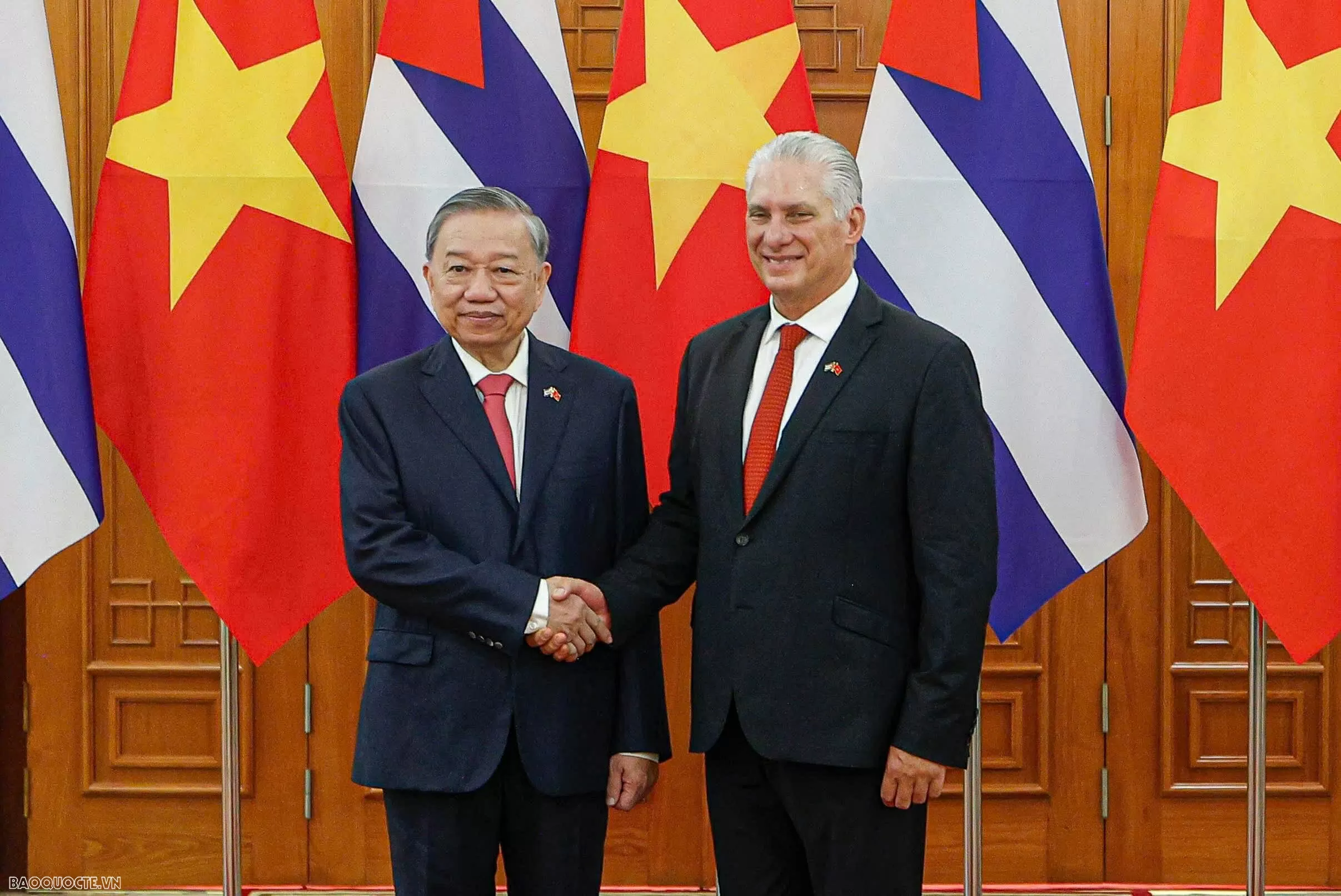 Lễ đón chính thức Bí thư thứ nhất, Chủ tịch nước Cuba và Phu nhân