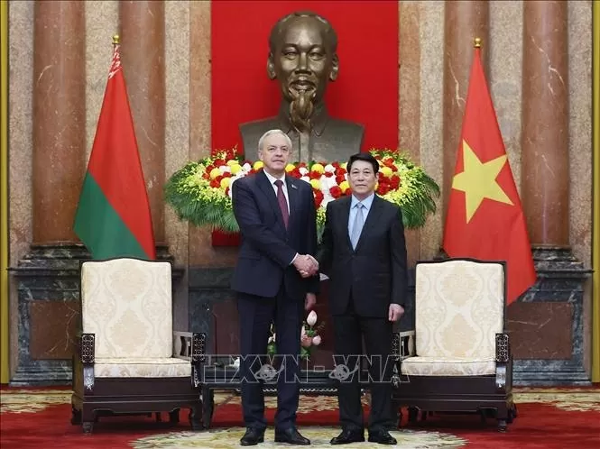 Chủ tịch Hạ viện Belarus: Coi trọng và mong muốn thúc đẩy mạnh mẽ quan hệ với Việt Nam Chủ tịch Hạ viện Belarus: Coi trọng và mong muốn thúc đẩy mạnh mẽ quan hệ với Việt Nam