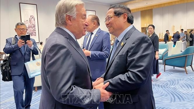 Thủ tướng Phạm Minh Chính gặp lãnh đạo các nước, tổ chức quốc tế tại Hội nghị thượng đỉnh SCO