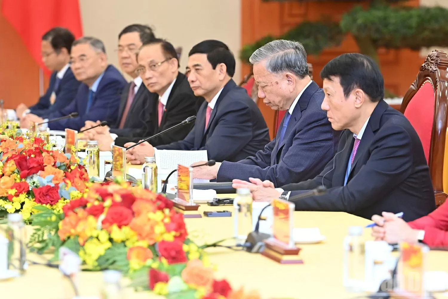 Tổng Bí thư Tô Lâm phát biểu tại cuộc tiếp Tổng Bí thư, Chủ tịch nước Lào Thongloun Sisoulith.