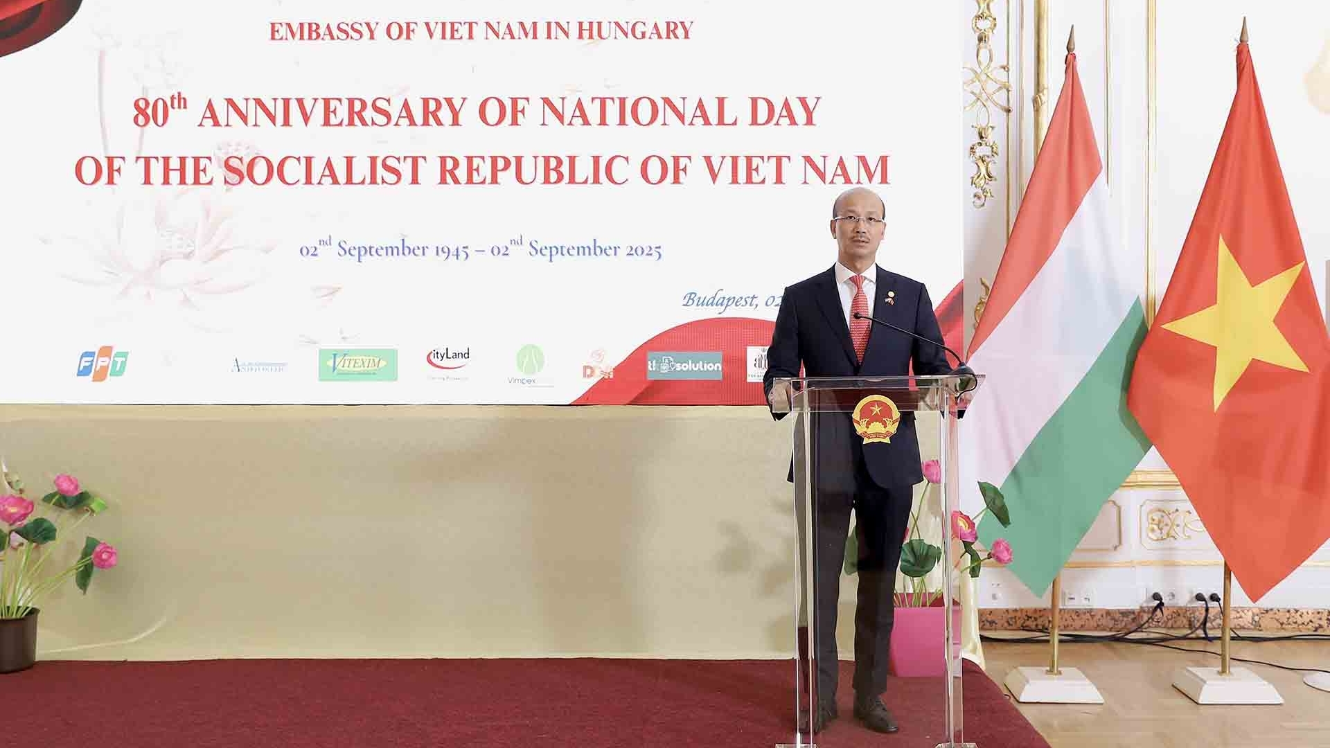 Kỷ niệm 80 năm Quốc khánh 2/9 tại Budapest: Khẳng định vị thế quốc gia,
 vun đắp tình hữu nghị và quan hệ Đối tác toàn diện Việt Nam-Hungary