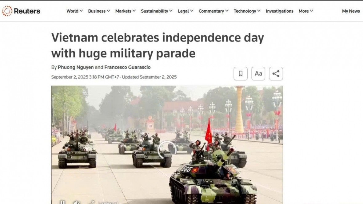 800 cánh chim hòa bình tại Lễ kỷ niệm Quốc khánh Việt Nam gây ấn tượng mạnh với truyền thông quốc tế