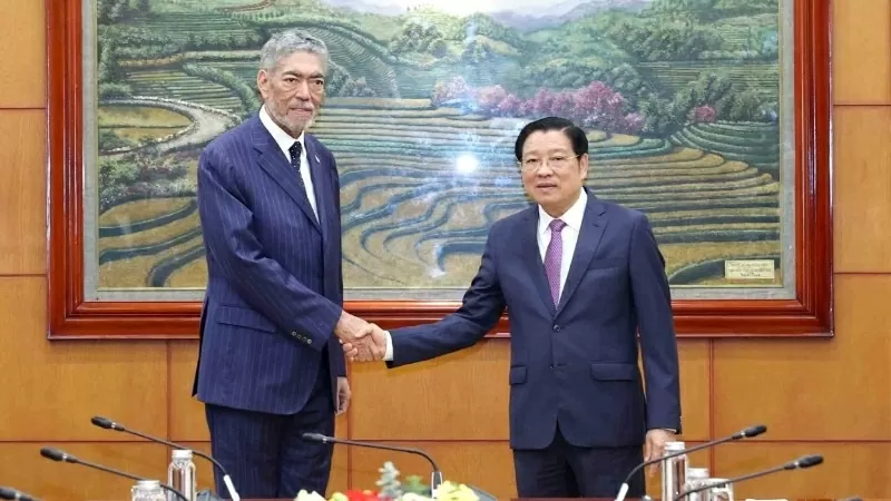 Trưởng ban Nội chính Trung ương tiếp Tổng Bí thư Đảng Phong trào Cánh tả Thống nhất, Cộng hòa Dominica