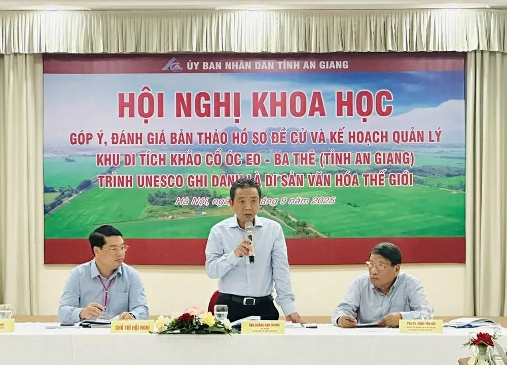 Khu di tích khảo cổ Óc Eo- Ba Thê hướng tới Di sản văn hóa thế giới