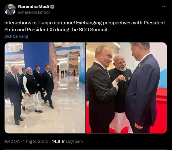 Nga-Trung Quốc-Ấn Độ: Tam giác quyền lực mới tái định hình luật chơi thương mại quốc tế