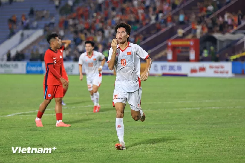 Vòng loại U23 châu Á: Việt Nam toàn thắng, rộng cửa vào vòng chung kết U23 châu Á 2025 Vòng loại U23 châu Á: Việt Nam toàn thắng, rộng cửa vào vòng chung kết U23 châu Á 2025
